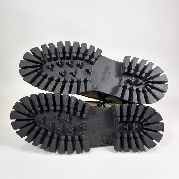 Gucci Canvas Maxi GG Lace Up Combat Boot - Men’s 12.5 - Picture 6 of 8